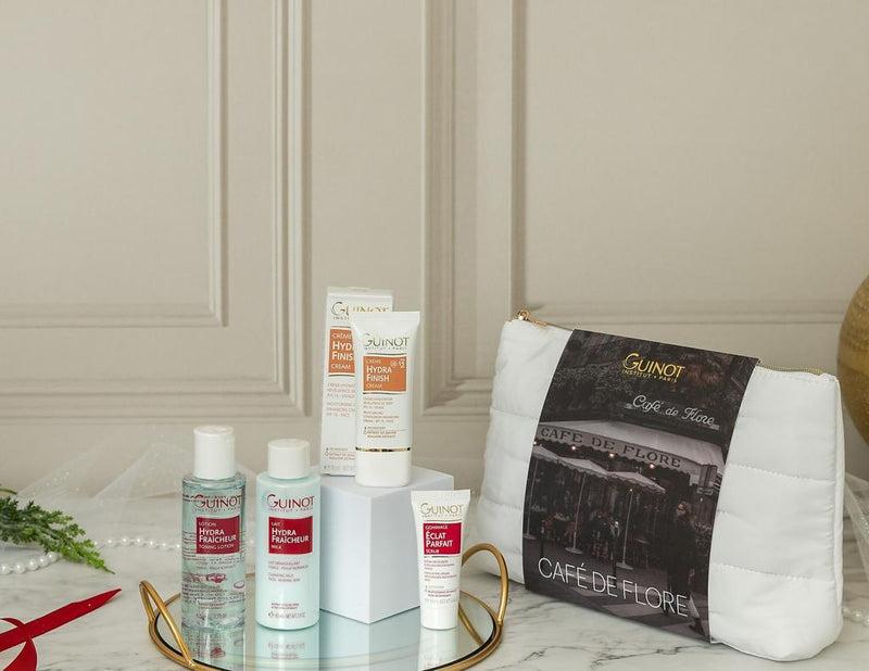 Guinot Cafe De Flore Beauty Gift Set - Includes 4 Products And Free Gift Bag Worth £80